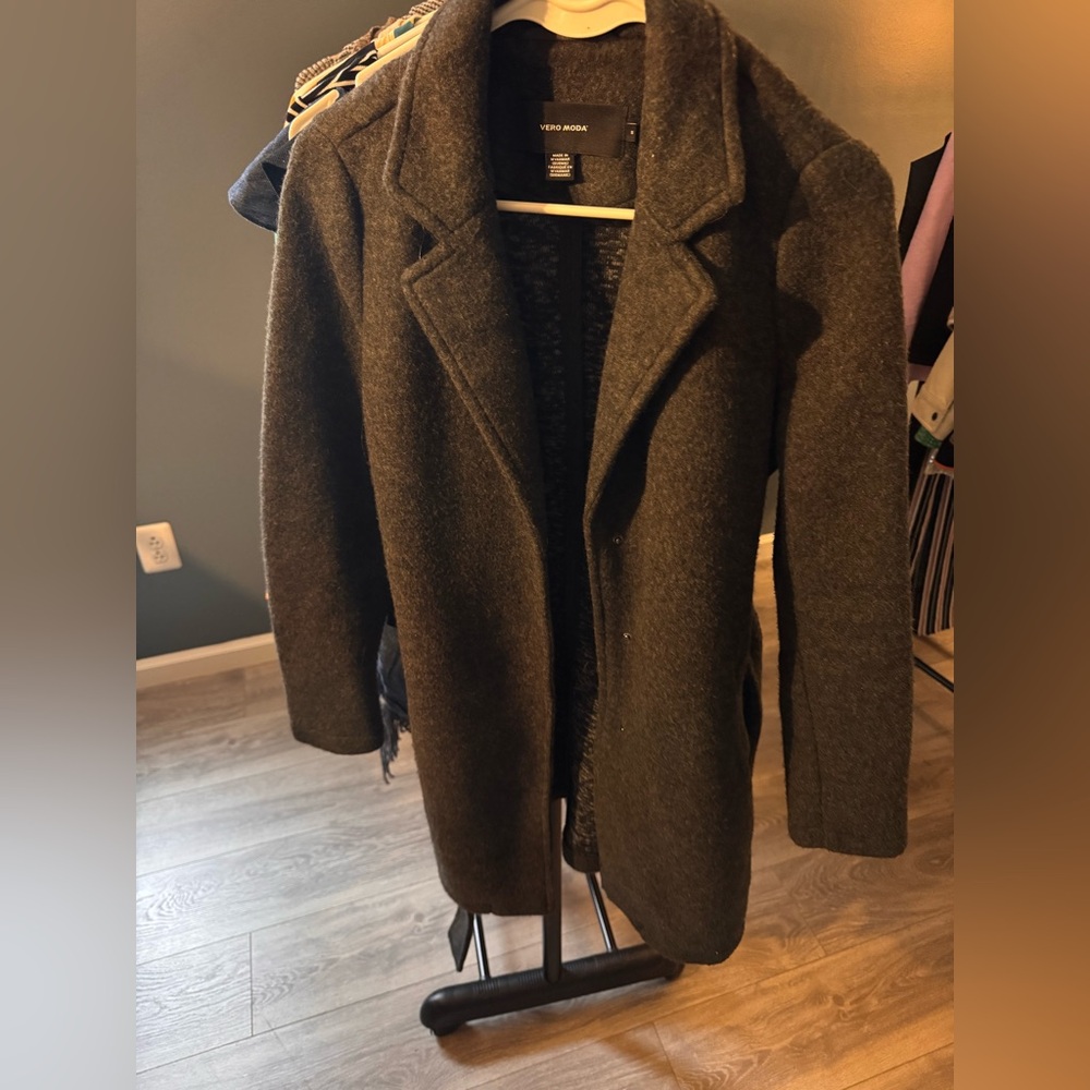 Charcoal Gray Wool Coat